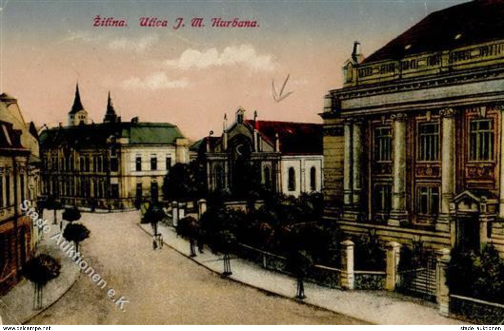 Synagoge Zilina Slowakei Ansichtskarte I-II Synagogue - Judaika