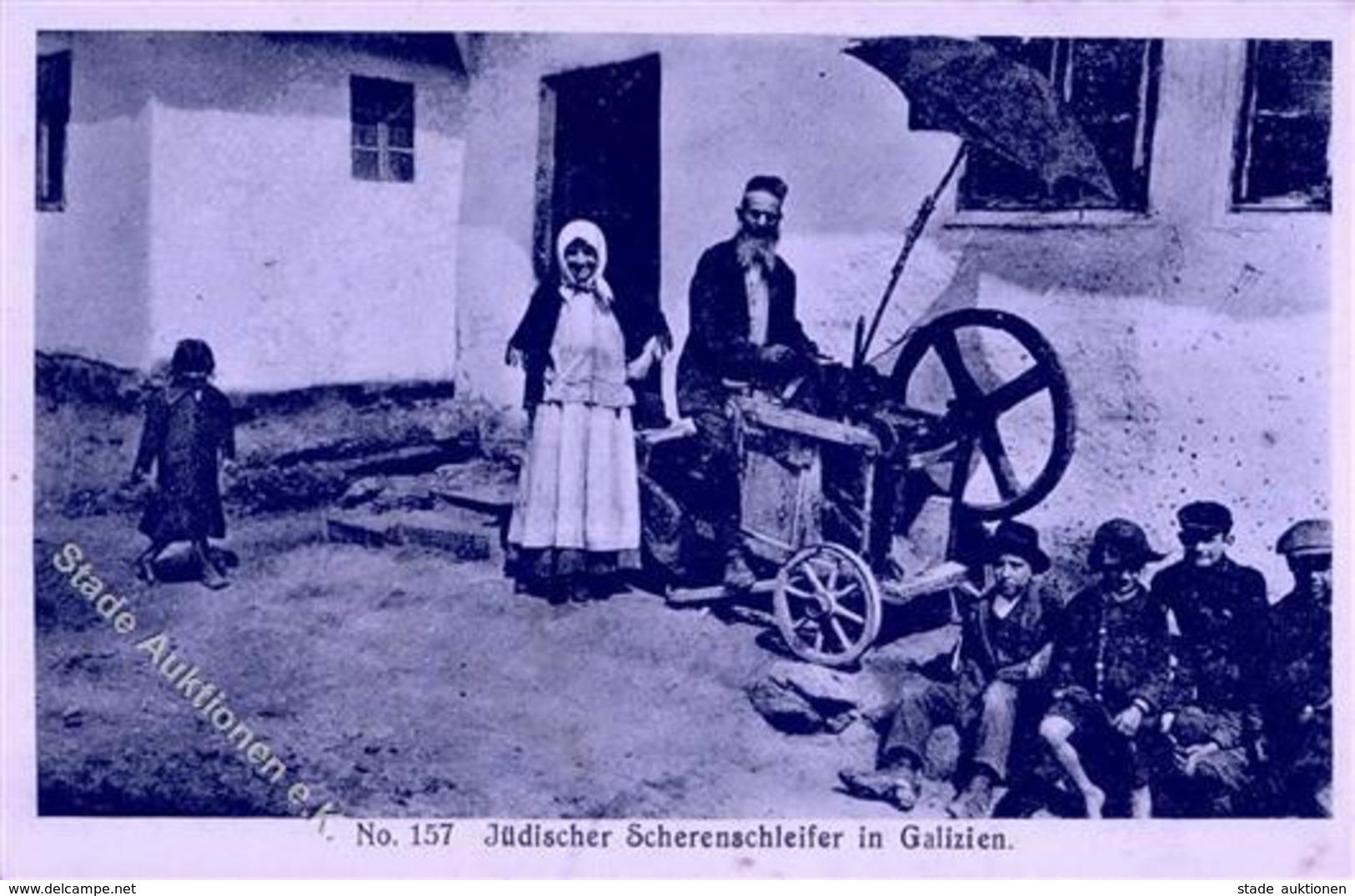Judaika - Jüdischer SCHERENSCHLEIFER In Galizien I-II Judaisme - Judaika