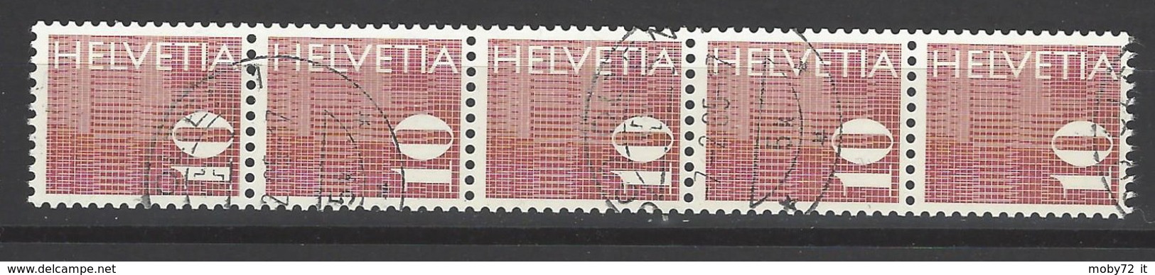 Svizzera - 1970 - Usato/used - Rollenmarken - Mi N. 933 - Coil Stamps