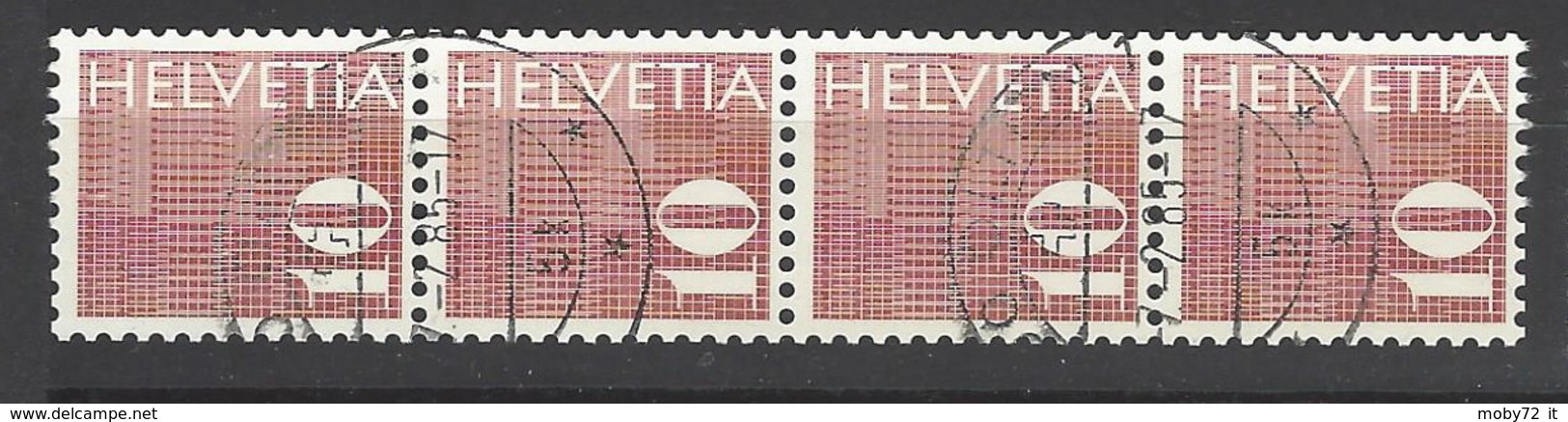 Svizzera - 1970 - Usato/used - Rollenmarken - Mi N. 933 - Coil Stamps