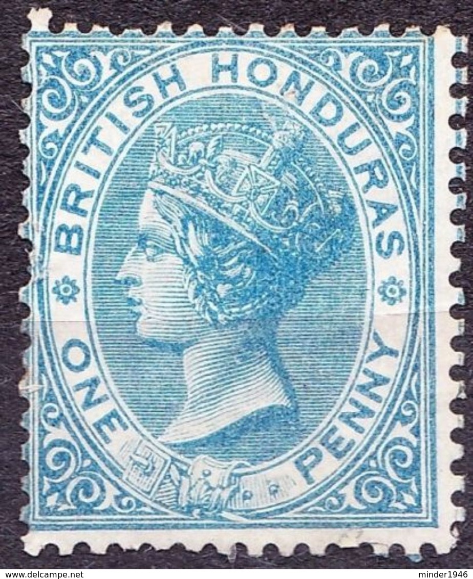 BRITISH HONDURAS 1884 QV 1d Blue SG17 MH - British Honduras (...-1970)