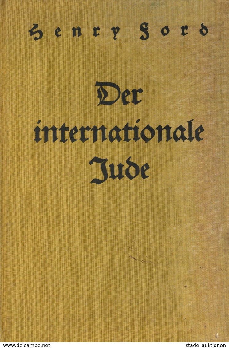 Judaika - BUCH -Der INTERNATIONALE JUDE - 344 Seiten - Hammer-Verlag 1933 I-II Judaisme - Giudaismo