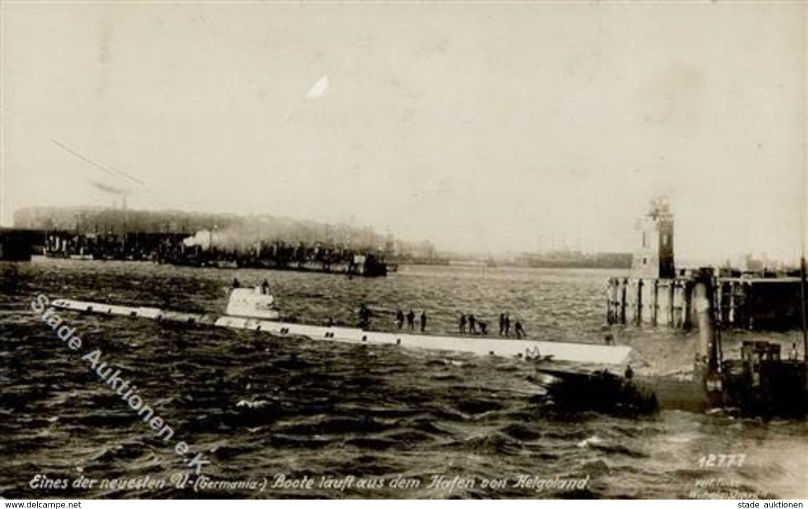 U-Boot Helgoland (2192) Eines Der Neuesten U-Boote Foto AK I-II (Klebereste RS) - Krieg