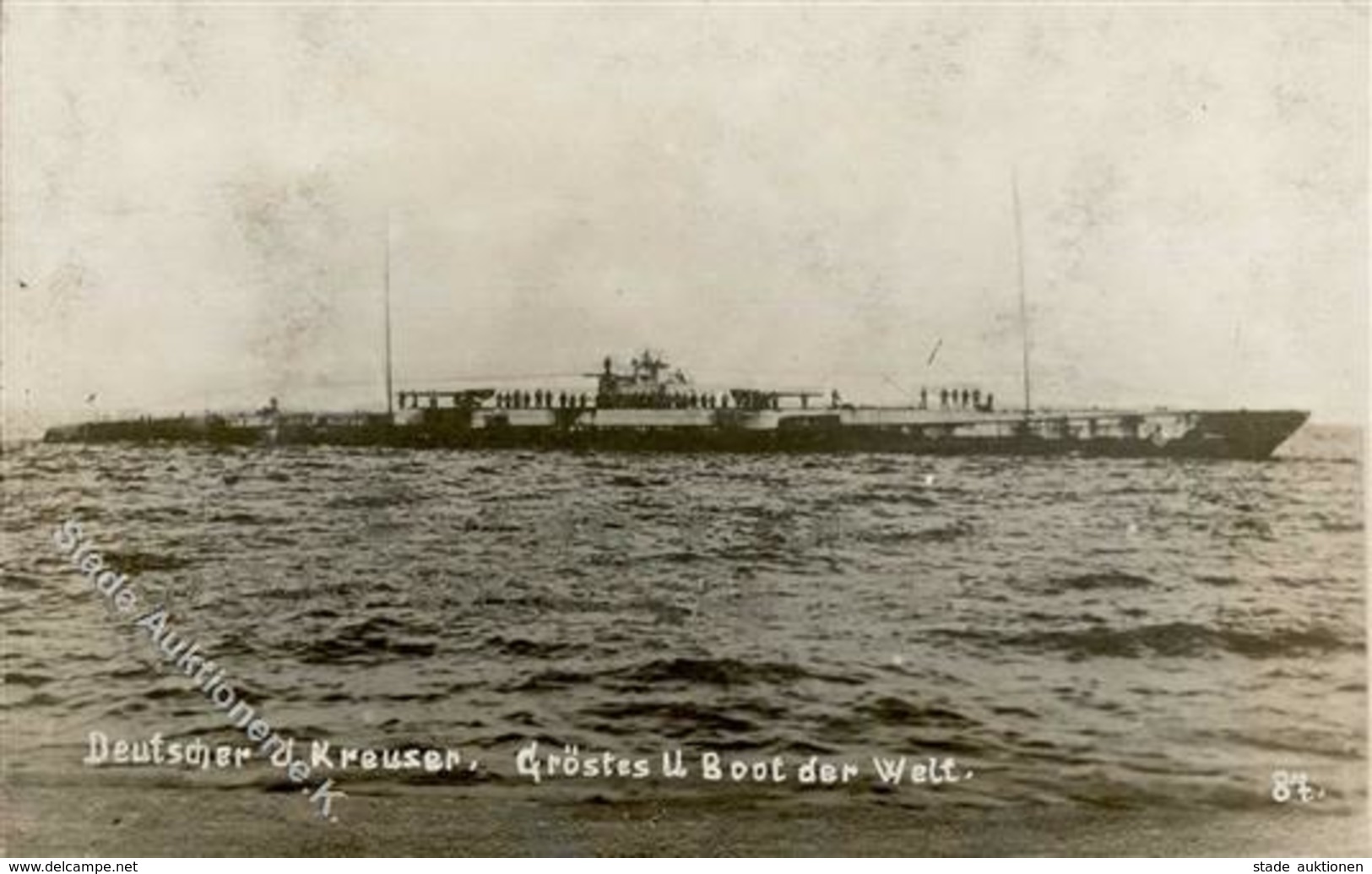 U-Boot U-Kreuzer Größtes U-Boot Der Welt  Foto AK I-II - Guerra