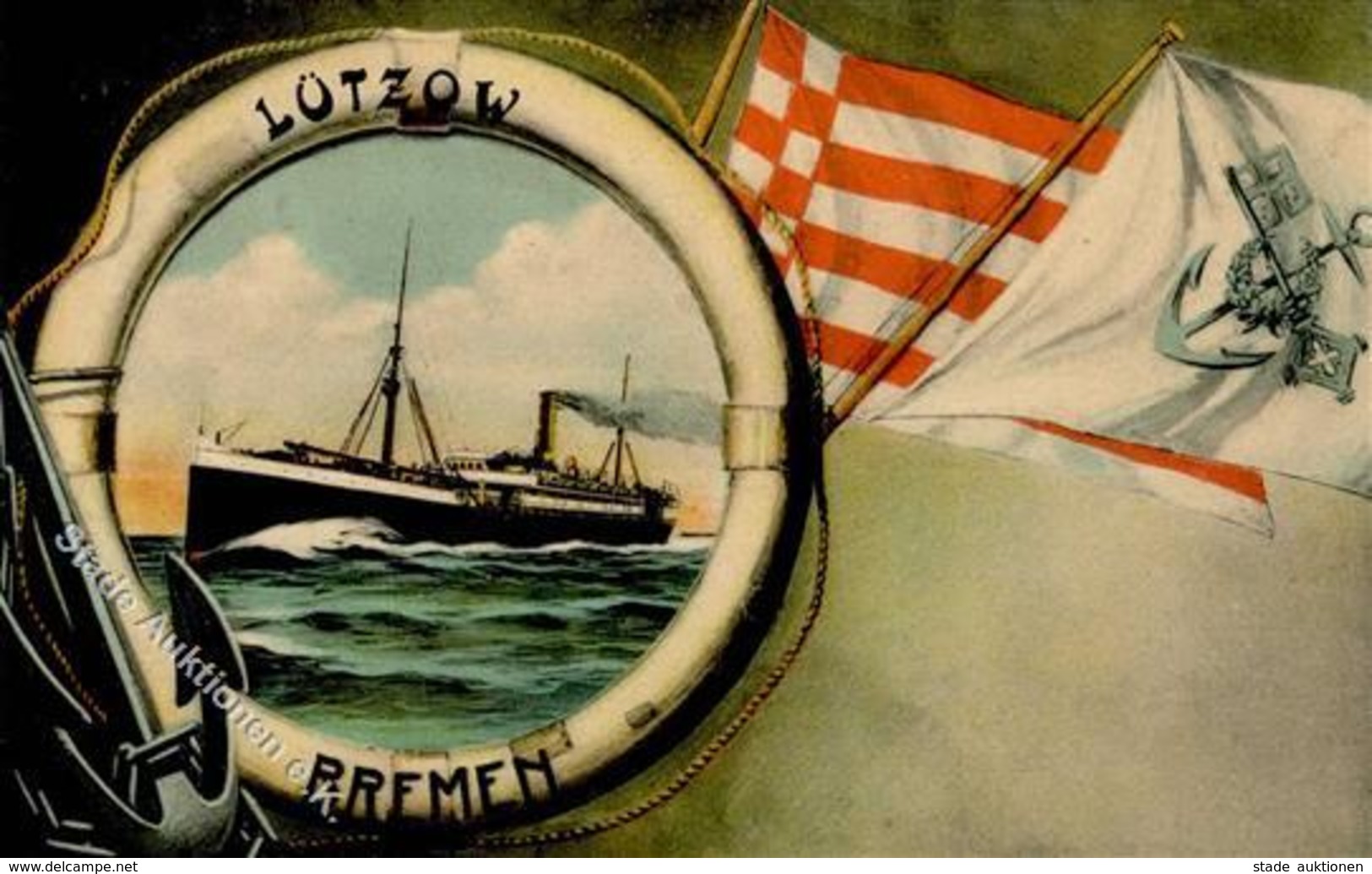Schiff Dampfschiff Lützow Ansichtskarte I-II Bateaux Bateaux - Guerra