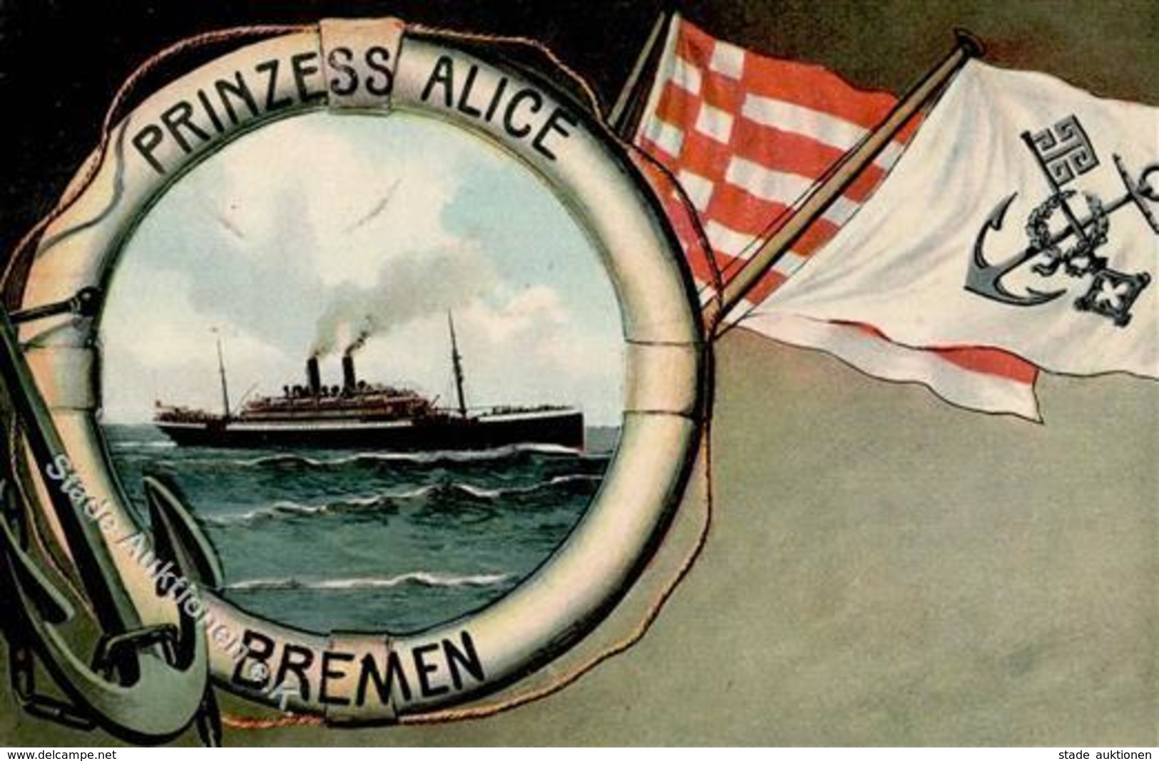 Schiff Dampfschiff Prinzess Alice 1911 Ansichtskarte I-II Bateaux Bateaux - Guerra