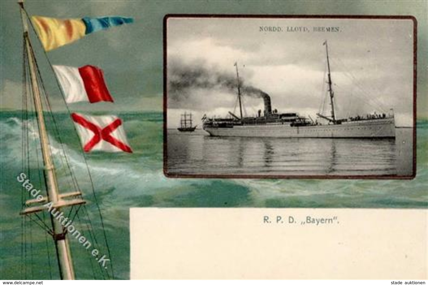 Schiff Dampfschiff R. P. D. Bayern Ansichtskarte I-II Bateaux Bateaux - Guerra