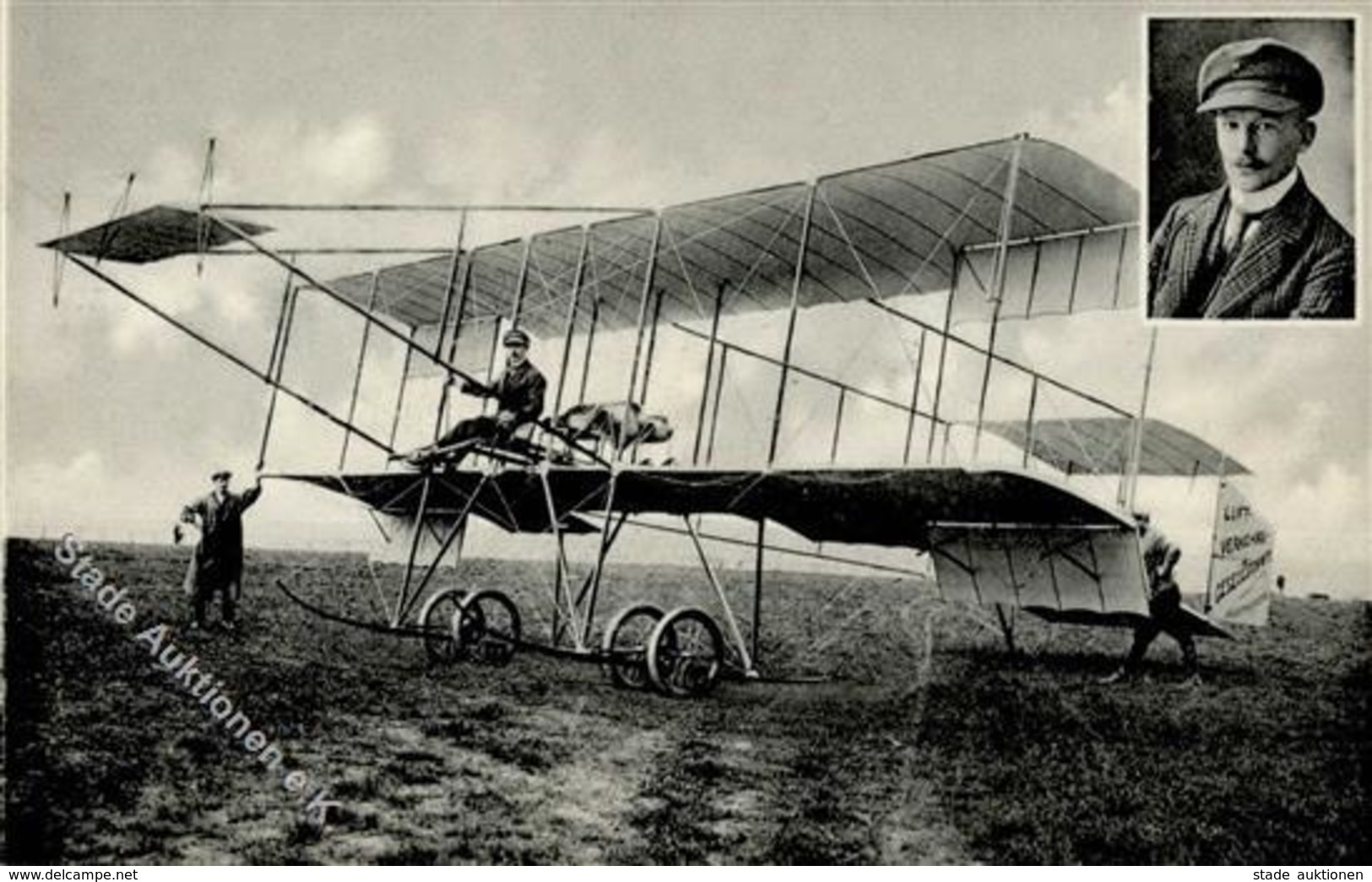 RUNDFLUG Durch SACHSEN 1911 - Aviatiker Felix Laitsch I - Aviatori