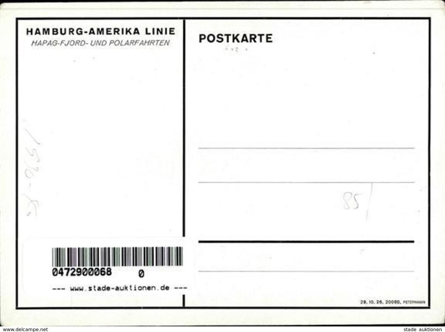 Hapag Lloyd Polarfahrten Eisbär Künstlerkarte I-II - Aviatori