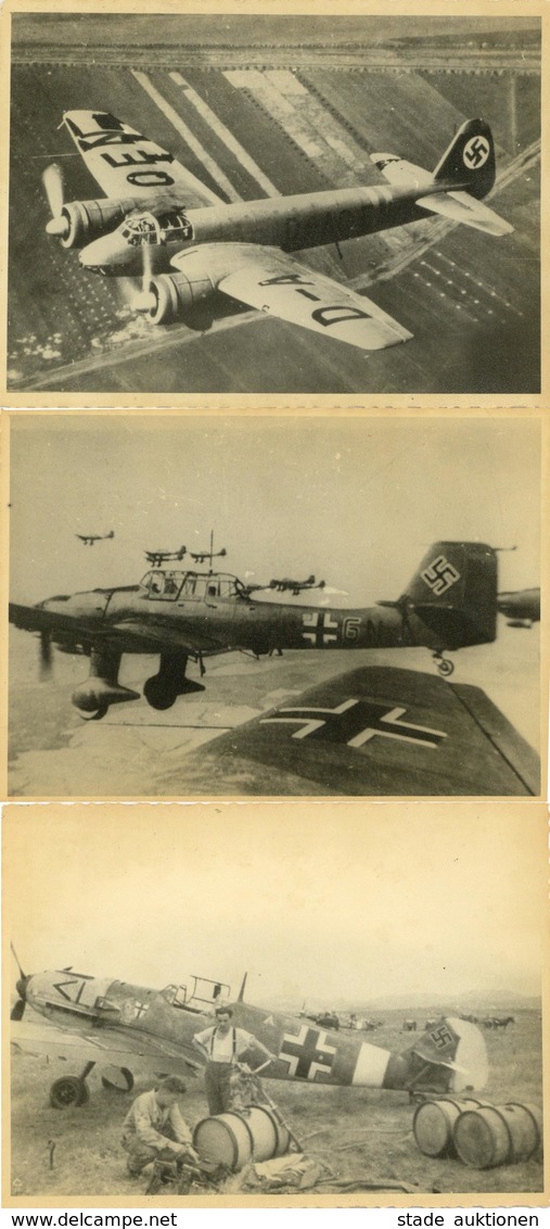 Flugzeug WK II Lot Mit 5 Fotos 11,5 X 8,5 Cm I-II Aviation - 1939-1945: 2a Guerra