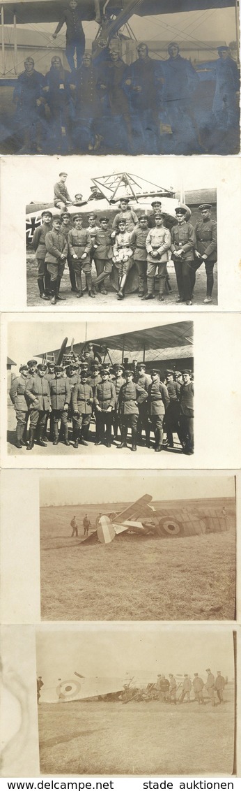 Flugzeug Piloten WK I Lot Mit 5 Ansichtskarten I-II Aviation - 1914-1918: 1ra Guerra