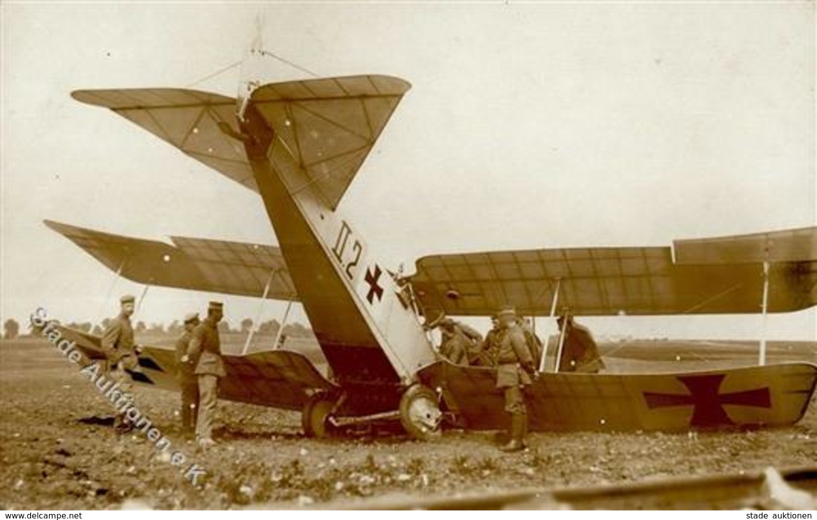 Flugzeuge WK I Absturz Foto AK I-II Aviation - 1914-1918: 1a Guerra