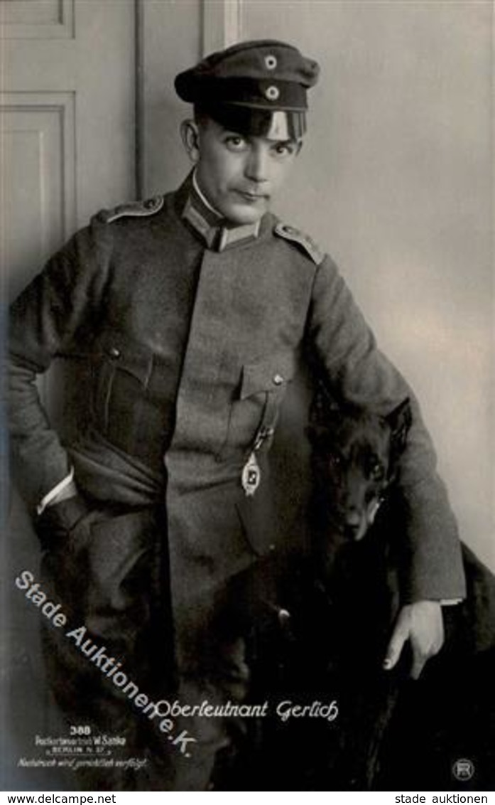 Sanke, Pilot Nr. 388 Gerlich Oberleutnant Foto AK I- - Guerra 1914-18