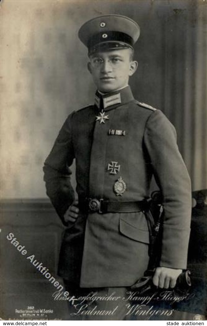 Sanke, Pilot Nr. 392 Wintgens Leutnant Foto AK I-II - Guerra 1914-18