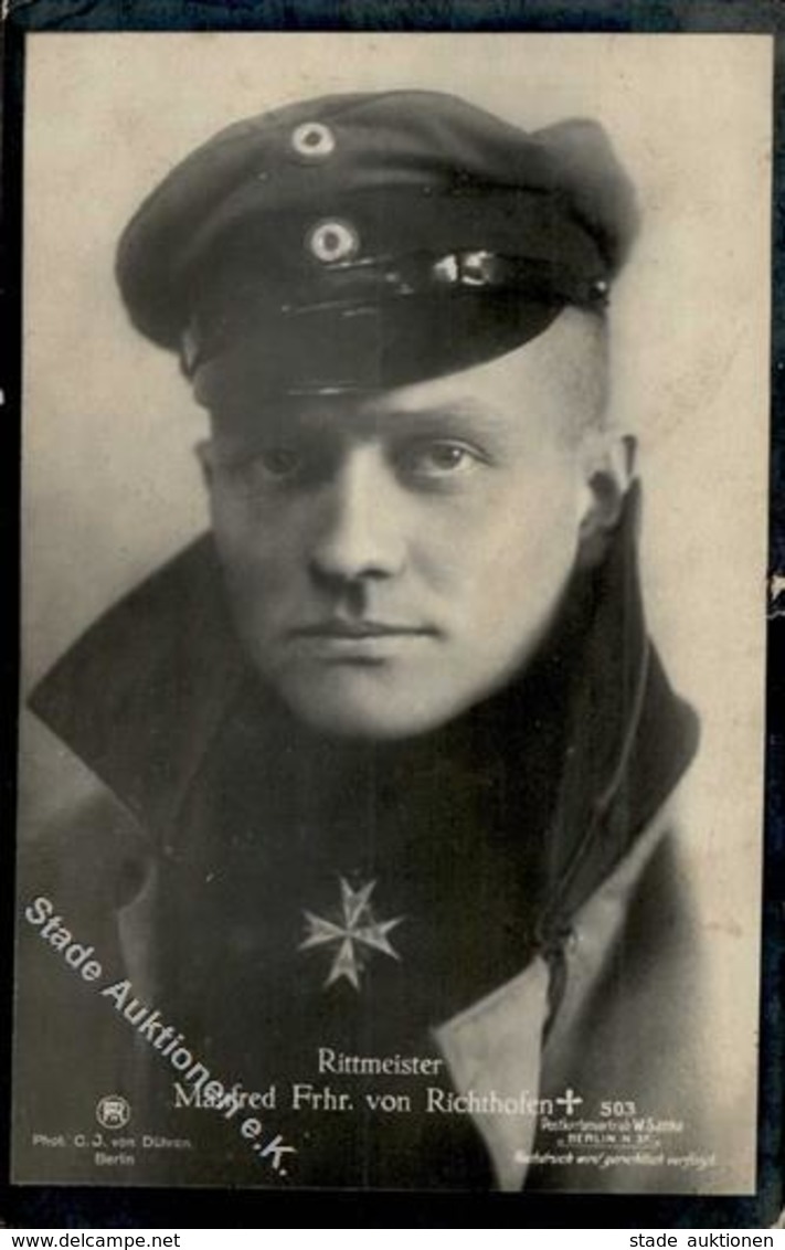 Sanke, Pilot Nr. 503 Richthofen, Manfred Frhr. V. Rittmeister Foto AK I-II - Guerra 1914-18