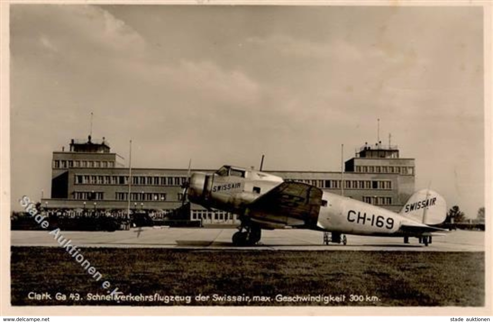 Flughafen MÜNCHEN - Mit Clark Ga 43 Schnellverkehrsflugzeug Der SWISSAIR I - Aviatori