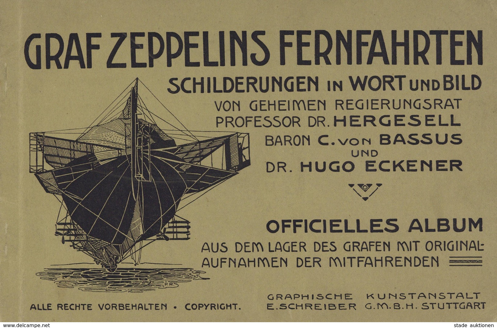 Buch Zeppelin Graf Zeppelins Fernfahrten Schilderung In Wort Und Bild 32 Seiten II Dirigeable - Zeppeline