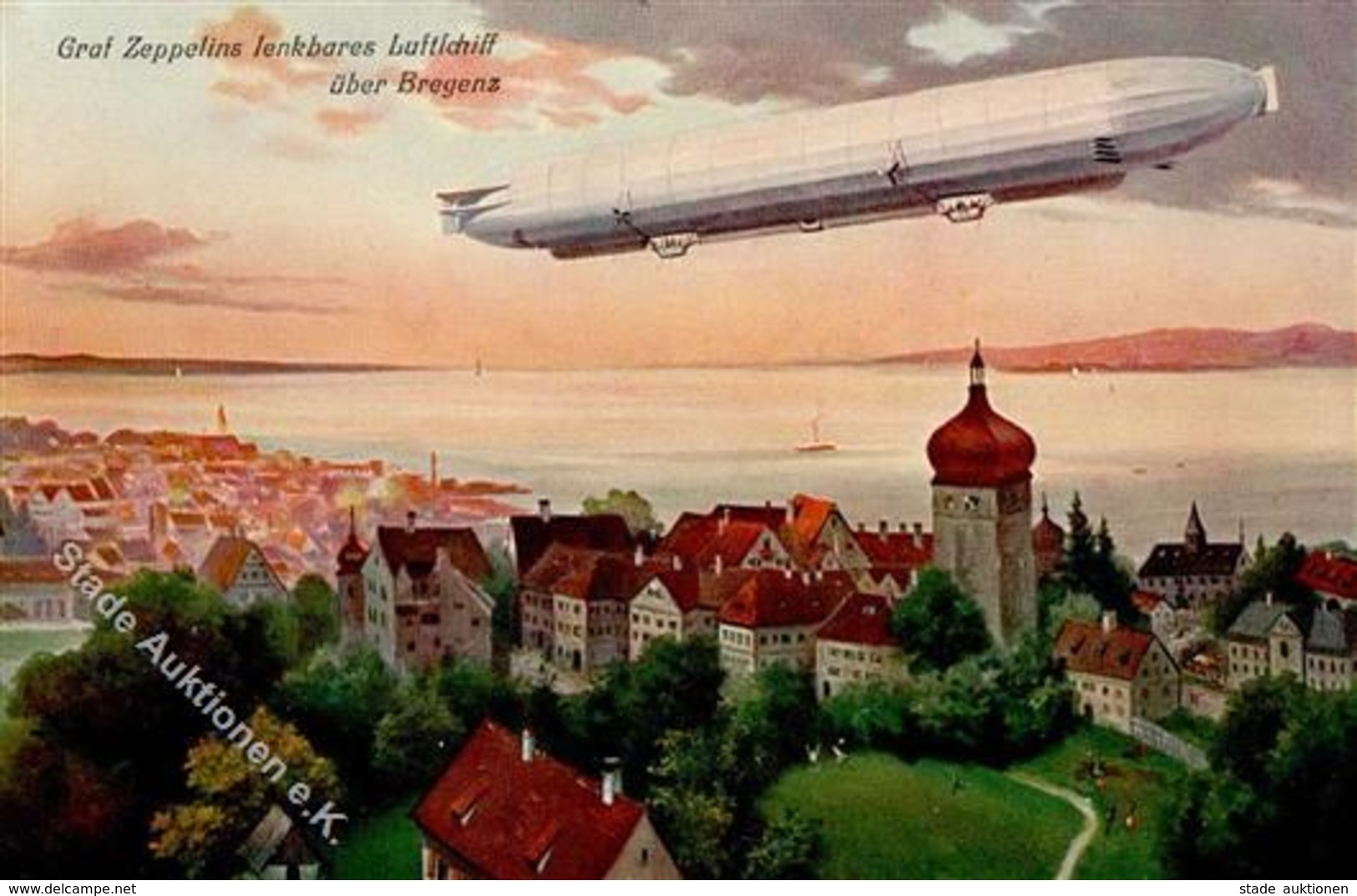 Zeppelin Bregenz (6900) Österreich TSN 948 Künstlerkarte I-II Dirigeable - Dirigibili