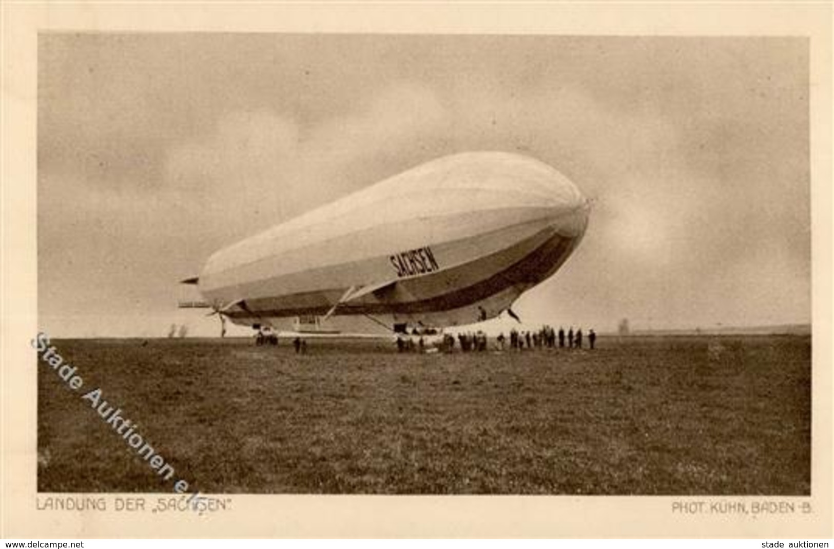 Zeppelin Landung Der Sachsen Sonderstempel 1914 I-II Dirigeable - Zeppeline