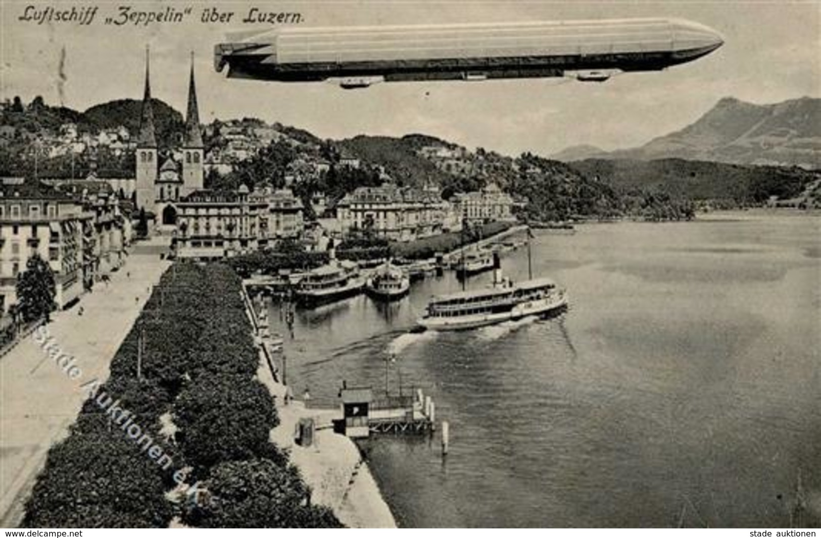 Zeppelin Luzern (6000) Schweiz 1910 I-II Dirigeable - Dirigibili