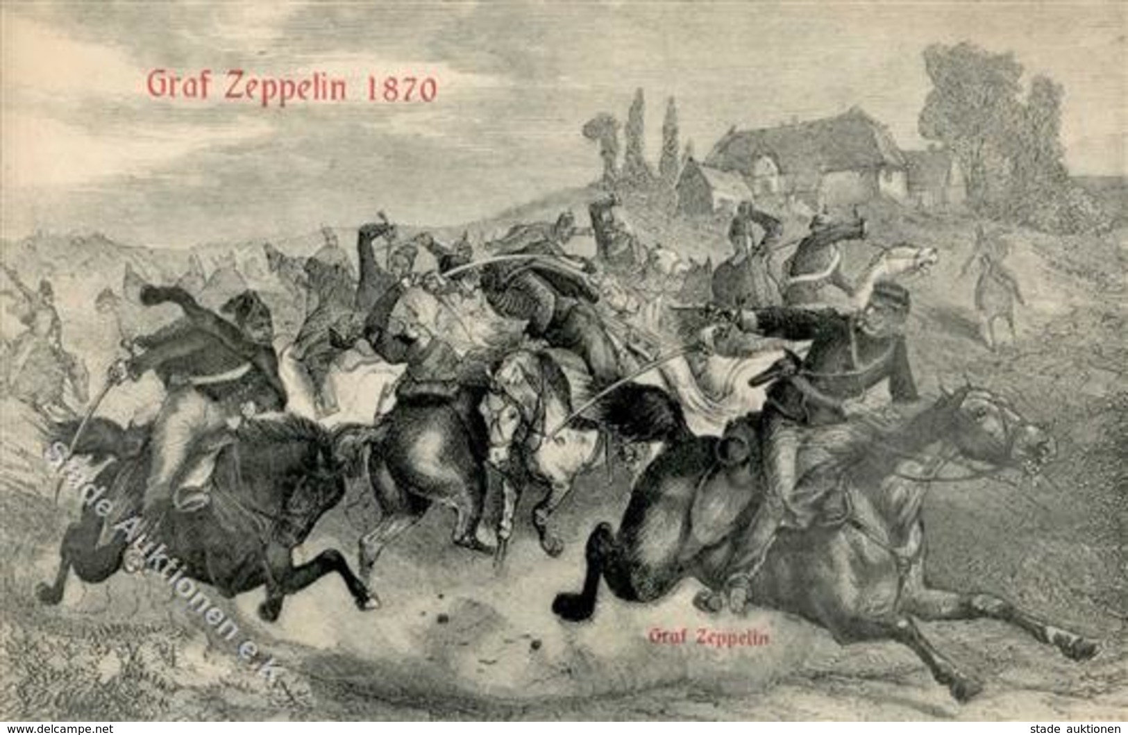 Zeppelin, F. Graf Von 1870  Künstlerkarte I-II Dirigeable - Zeppeline