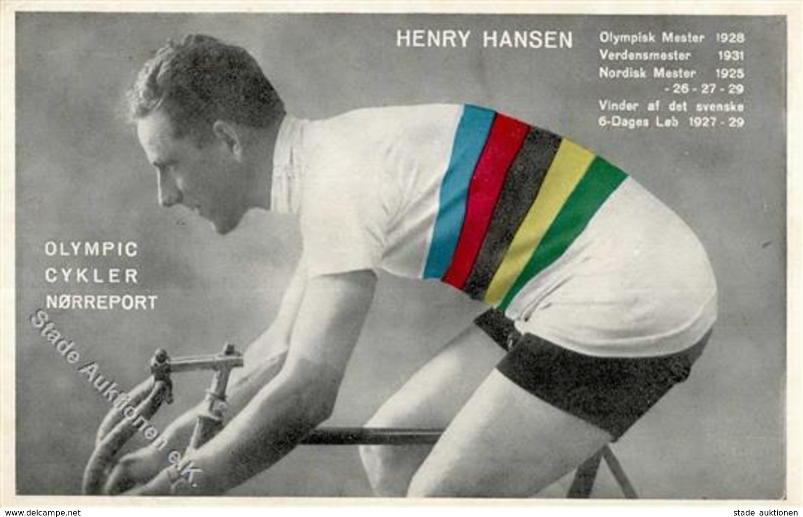 FAHRRAD - OLMPIA MEISTER 1928 Henry HANSEN - Olympic Cykler I - Treni