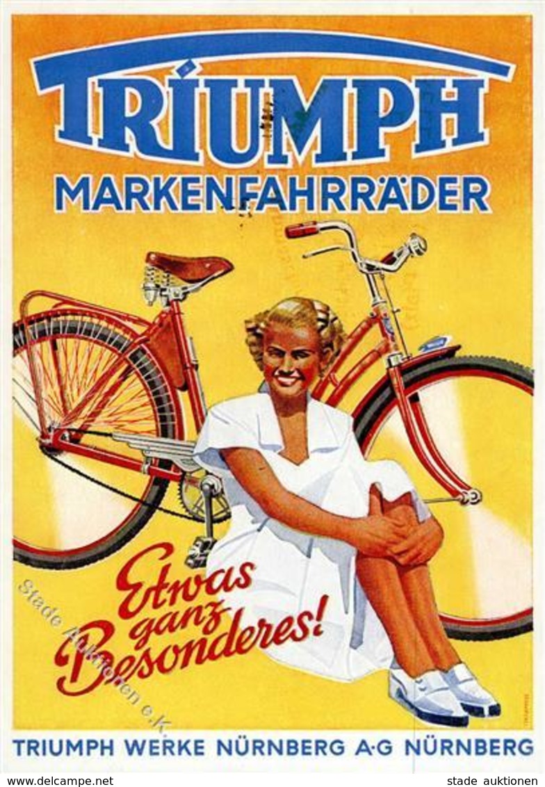 Fahrradwerbung Nürnberg (8500) Triumph I-II (fleckig) - Treni