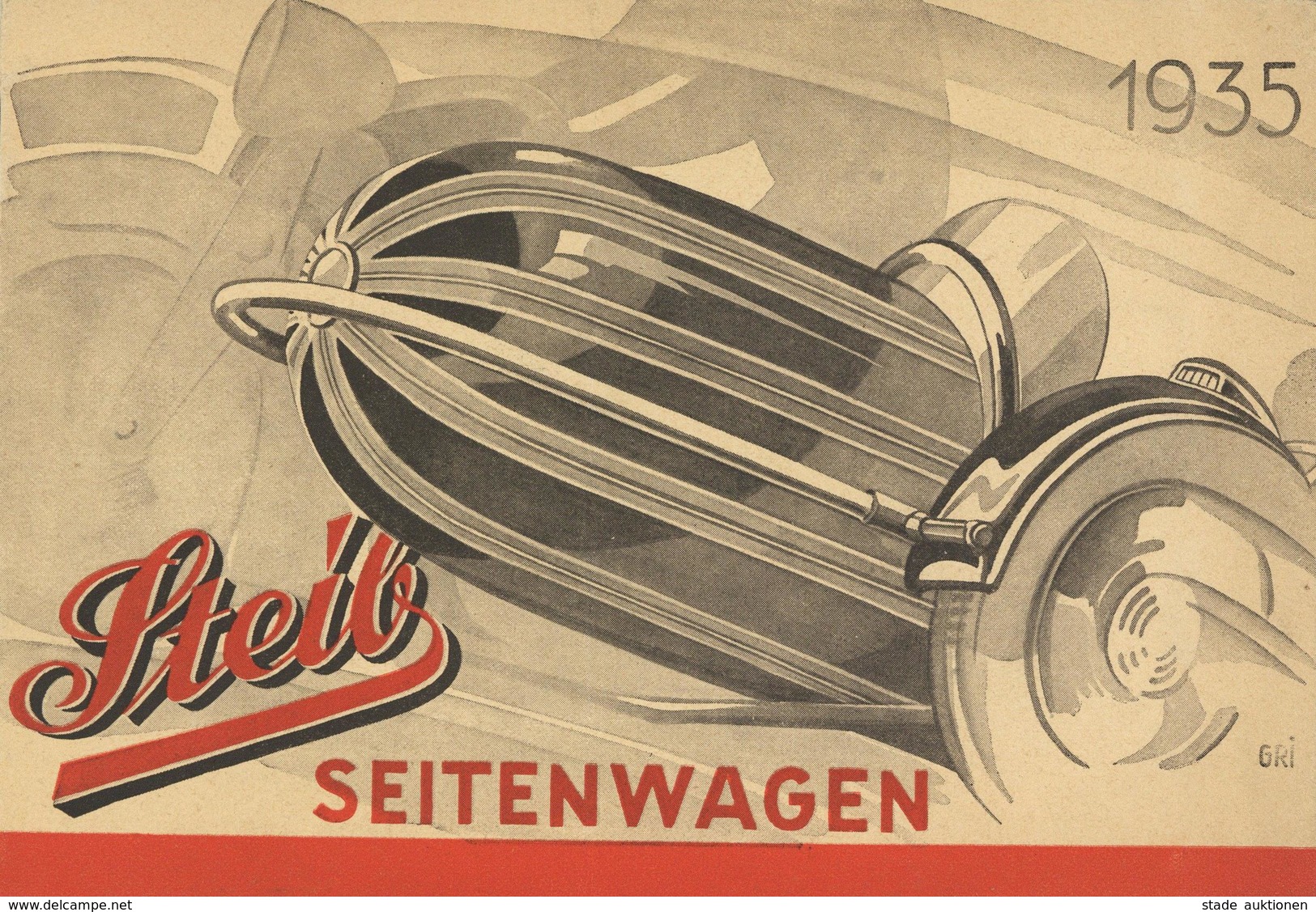 MOTORRAD - STEIB SEITENWAGEN - 16seitiges DINA5 Voll Bebildertes Werbeheft 1935 I-II - Moto