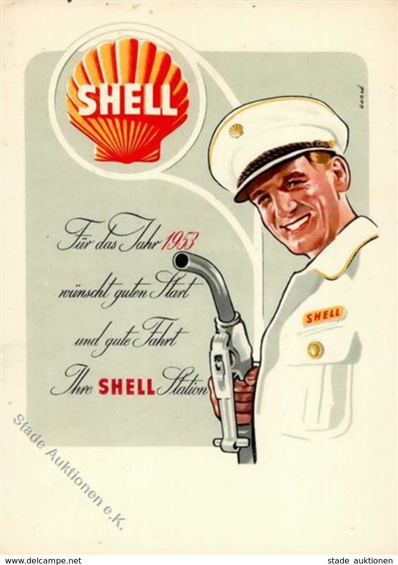 Tankstelle Shell Werbe AK I-II - Altri & Non Classificati