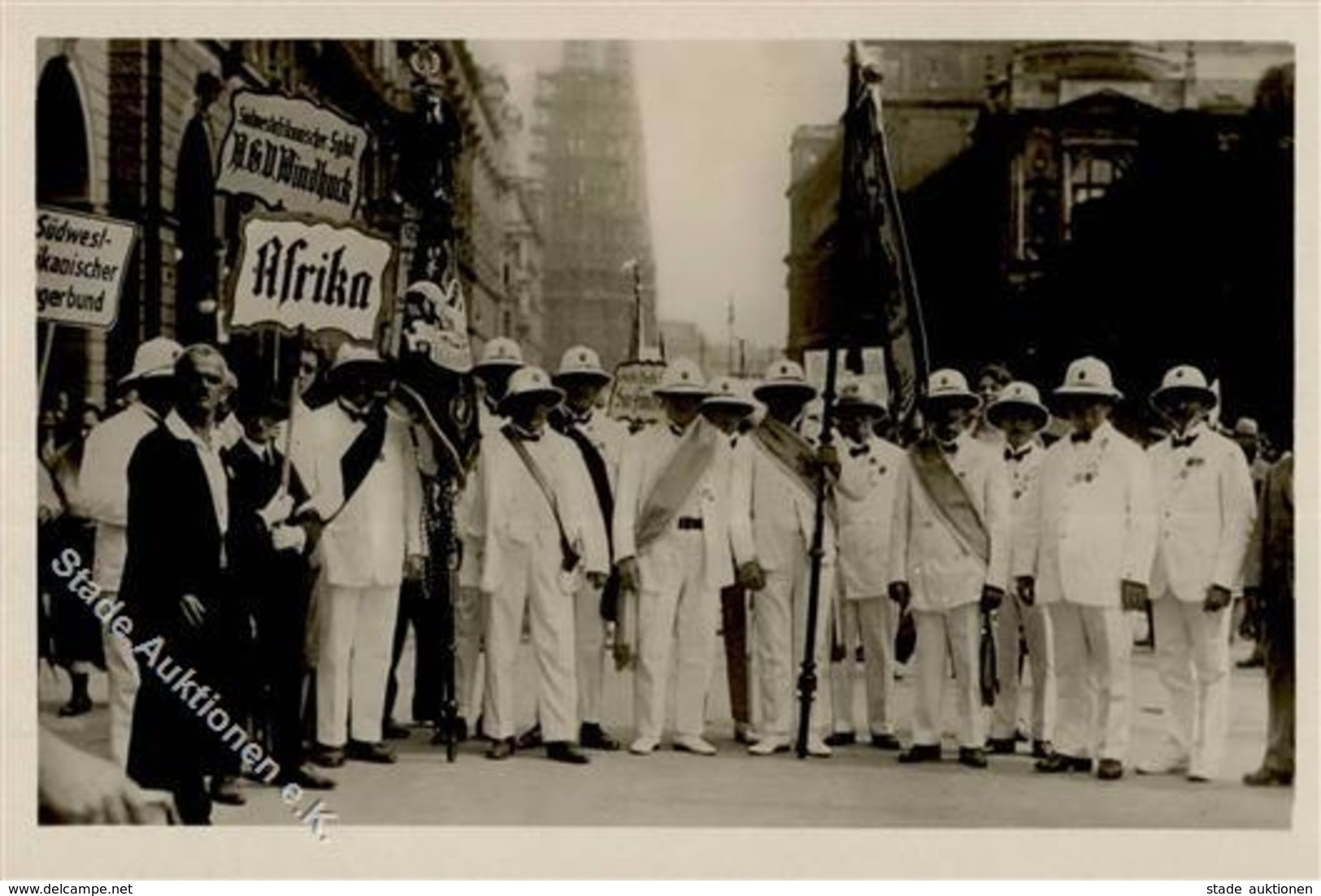 Kolonien Deutsch Südwestafrika Festzug Afrika X. Deutsches Sängerbundfest Foto AK I-II Colonies - Geschichte