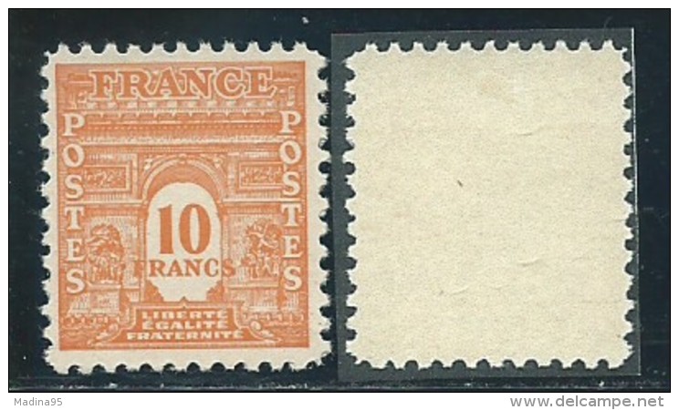 FRANCE: *, N°629, 1ère Ch. Trés Légère, TB - 1944-45 Triomfboog