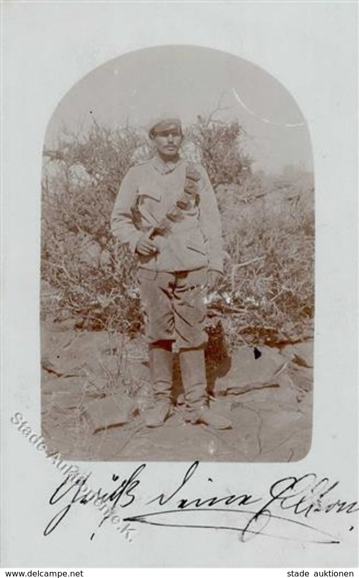 Kolonien Deutsch-Südwestafrika Soldat Stpl. Ukamas 20.12.06 Foto-Karte I-II Colonies - Geschichte