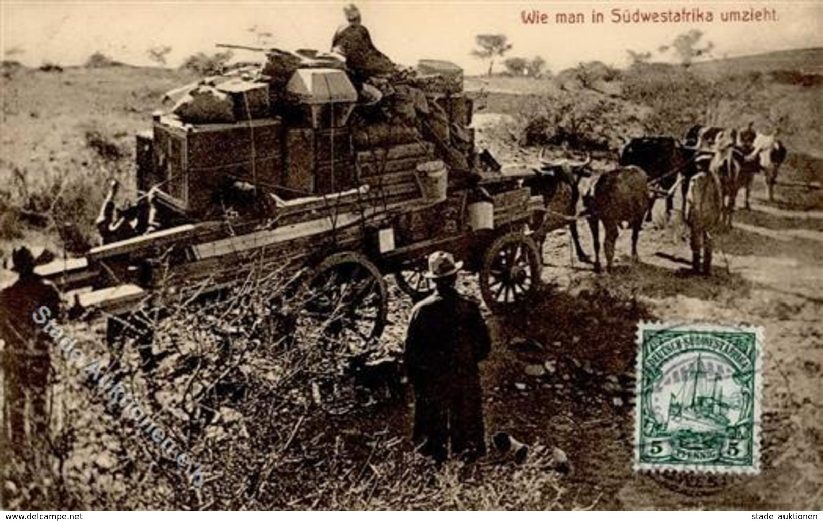 Kolonien Deutsch-Südwestafrika Umzug Stpl. Swakopmund 26.9.10 I-II Colonies - Geschichte