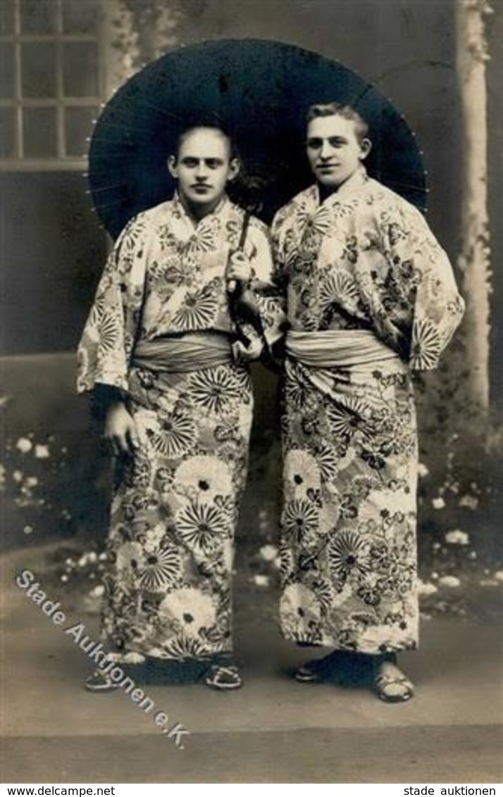 Kolonien Kiautschou Tsingtau Kimonos Foto AK I-II (Marke Entfernt) Colonies - Storia