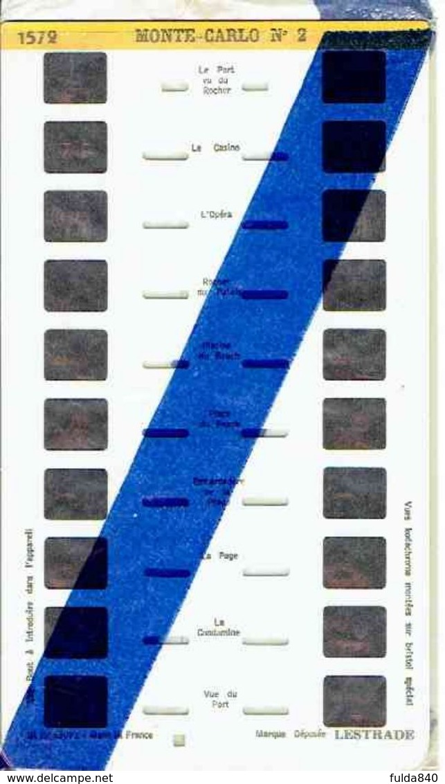STEREOCARTE LESTRADE. 10 Vues Kodachrome - MONTE CARLO. 2.  1950/51 - Dias