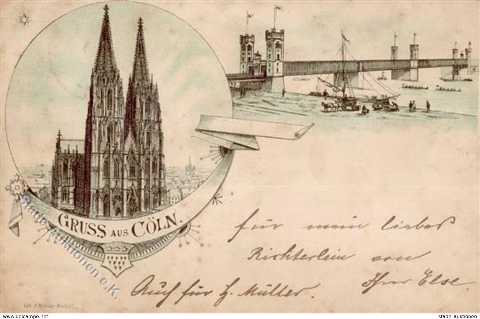 Vorläufer Köln Stadt (5000) 1890 I-II - Ohne Zuordnung