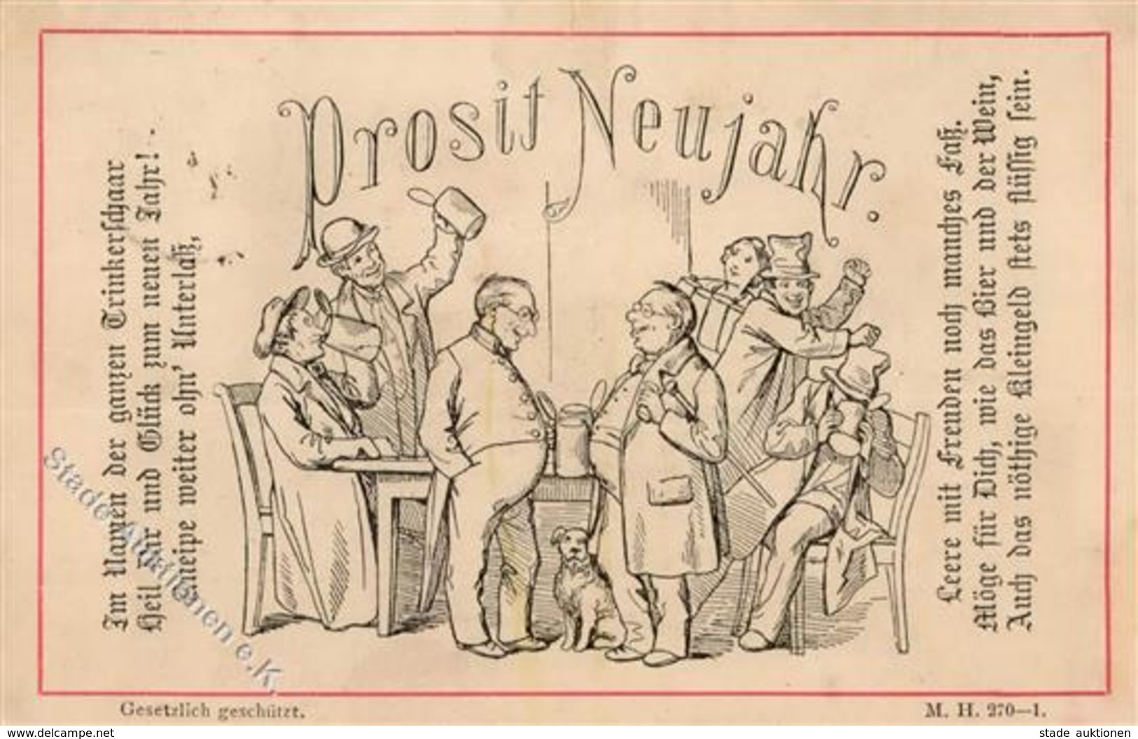 Vorläufer Neujahr  1883 I-II Bonne Annee - Non Classificati