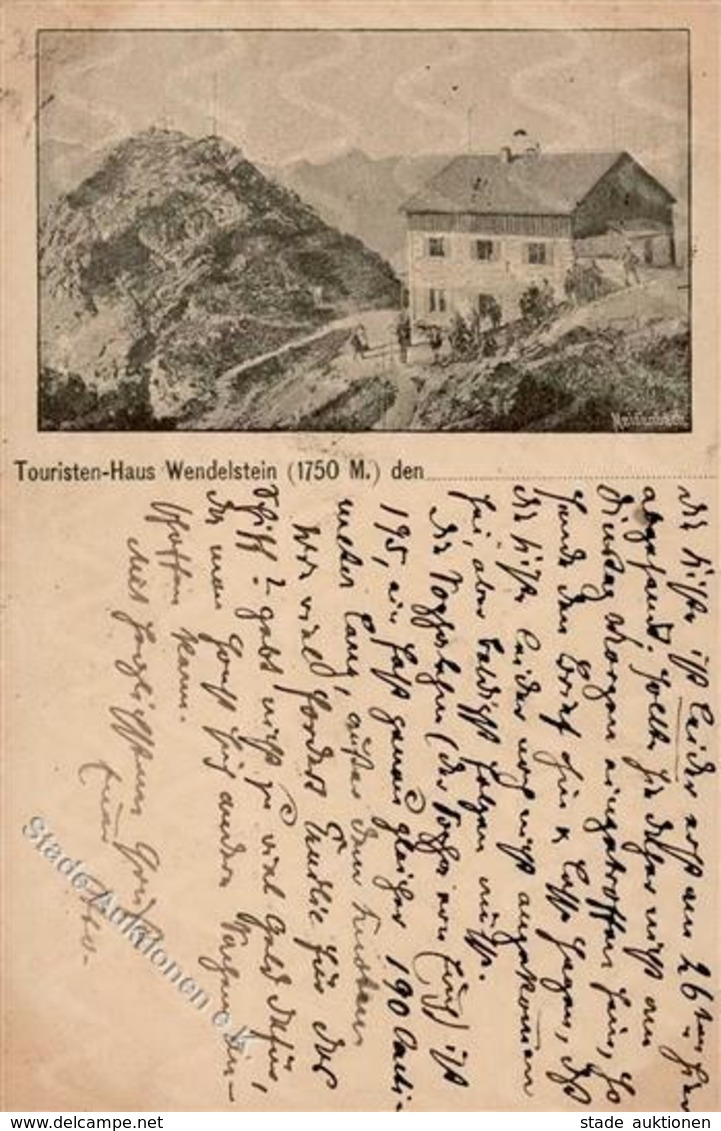Vorläufer Touristen HAus Wendelstein Ganzsache 1889 I-II - Non Classificati