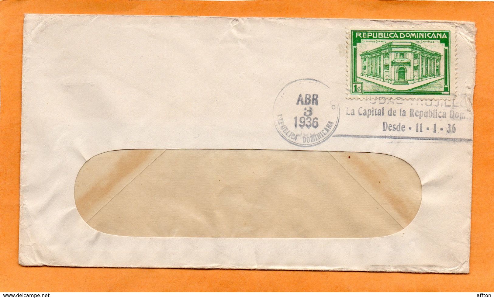 Dominican Republic 1936 Cover Mailed - República Dominicana