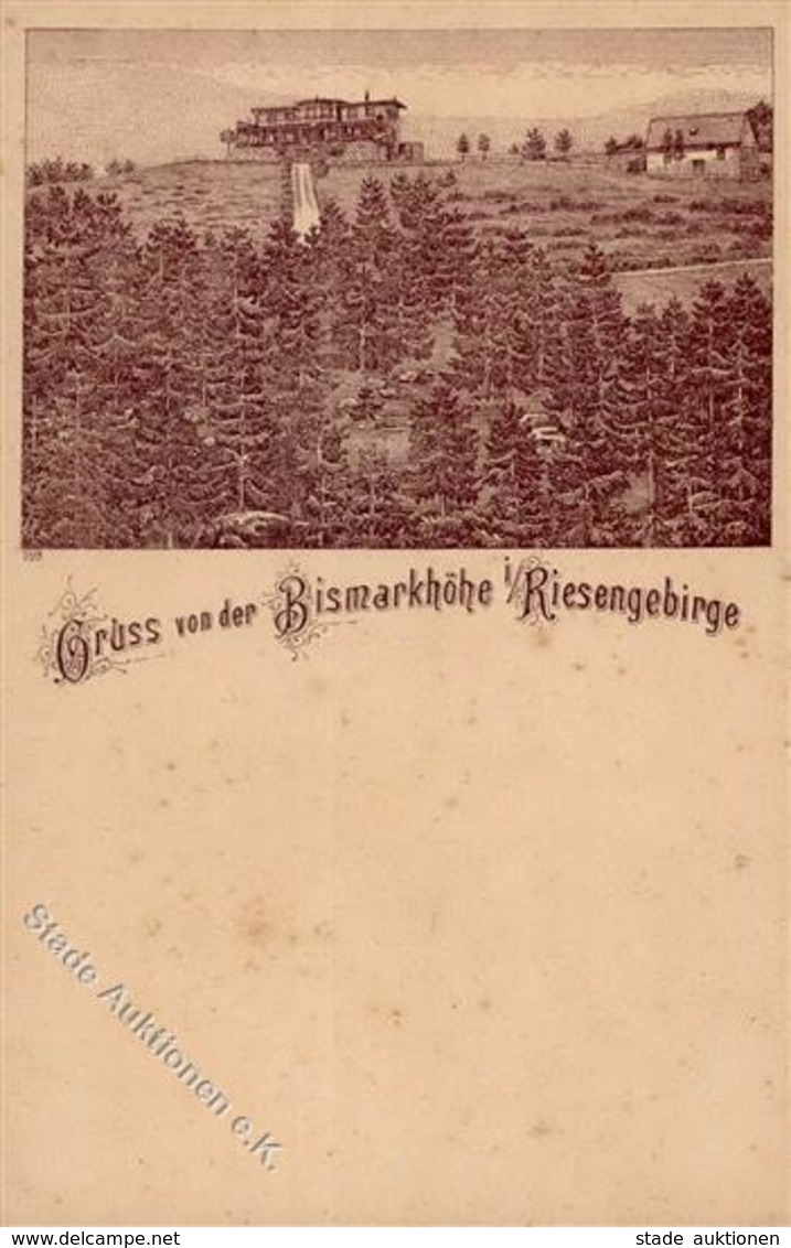 Vorläufer Um 1889 Bismarkhöhe Riesengebirge I-II (fleckig) - Non Classificati