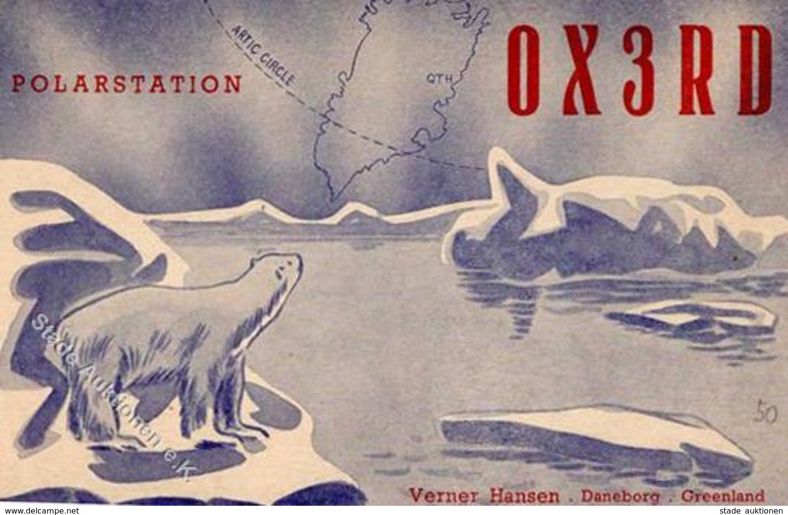 ARKTIS - POLARSTATION - Radiokarte1948 Beschrieben I - Non Classificati