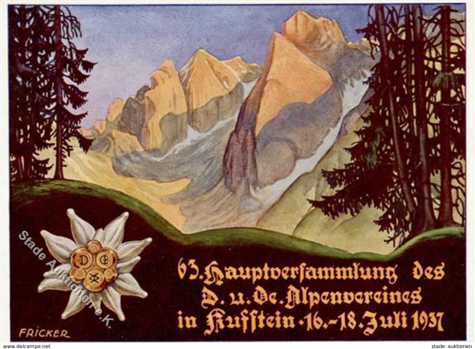 Berg Kufstein (6330) Österreich Hauptversammlung Des D. U. Oe. Alpenvereins I-II - Fiabe, Racconti Popolari & Leggende