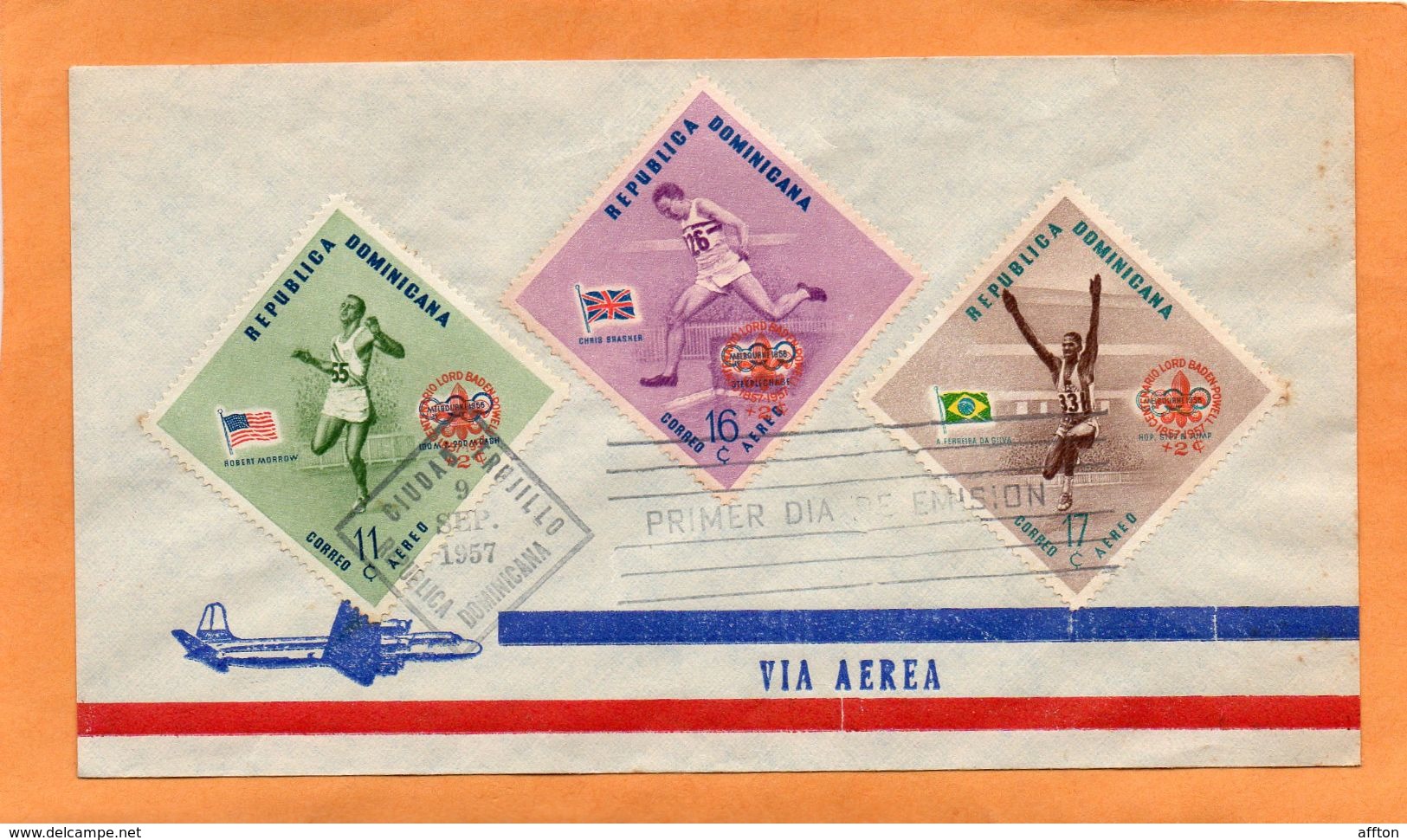 Dominican Republic 1957 FDC - Dominican Republic