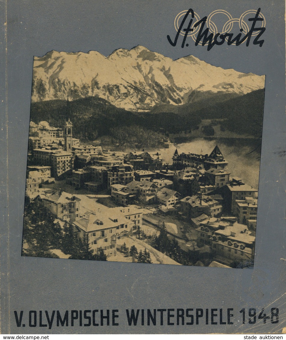 Olympiade Winterspiele 1948 St. Moritz Schweiz Heft 60 Seiten II - Giochi Olimpici