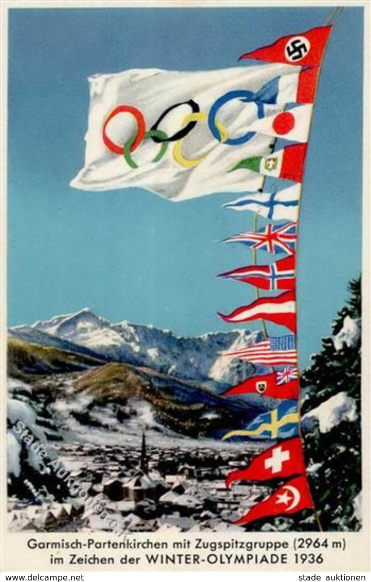 GARMISCH-PARTENKIRCHEN OLYMPIA 1936 WK II - Mit So-Marken Und S-o I - Giochi Olimpici