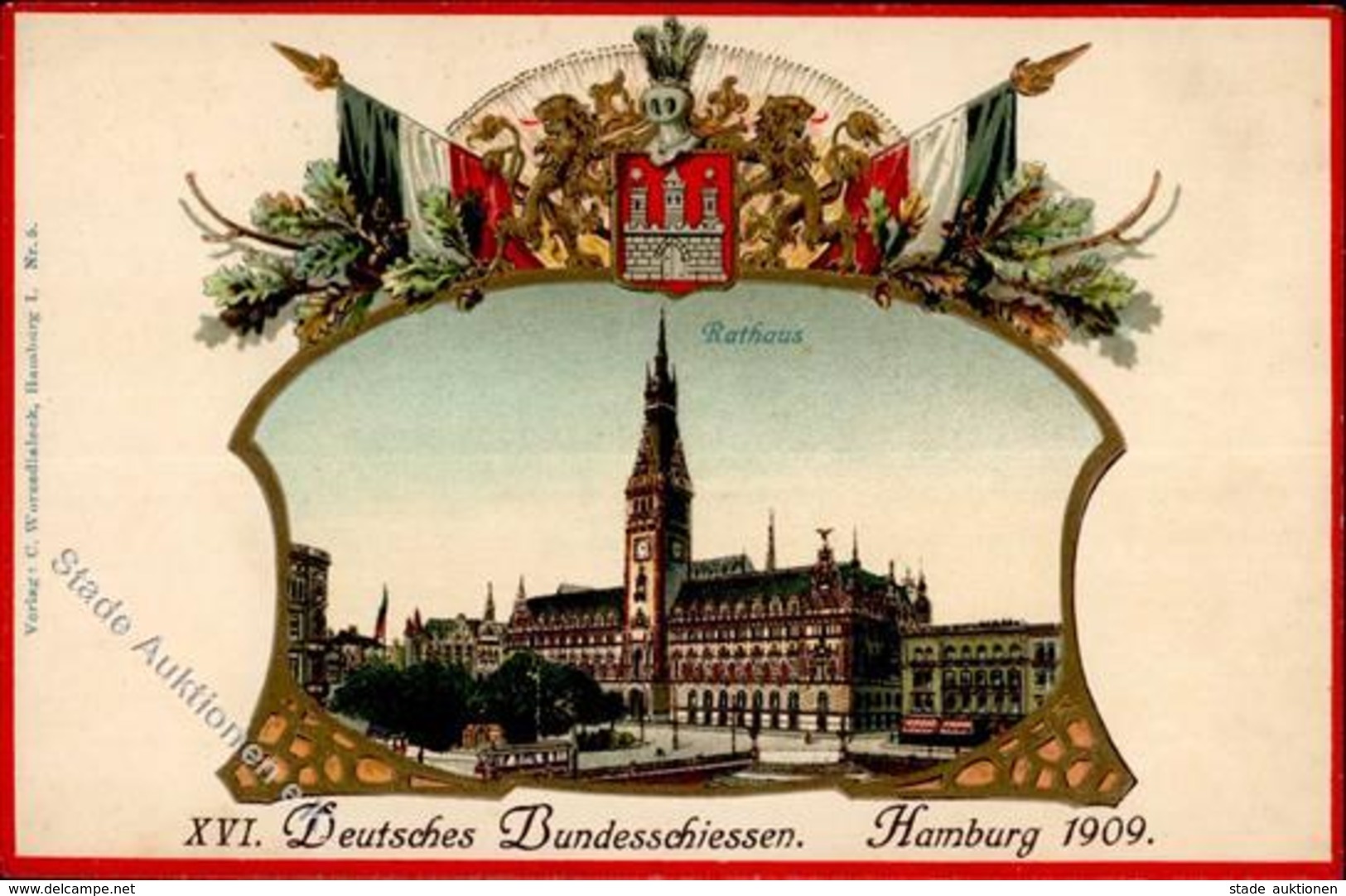 Schützenfest Hamburg (2000) XVI. Deutsches Bundesschißen 1909 I-II - Tiro (armi)