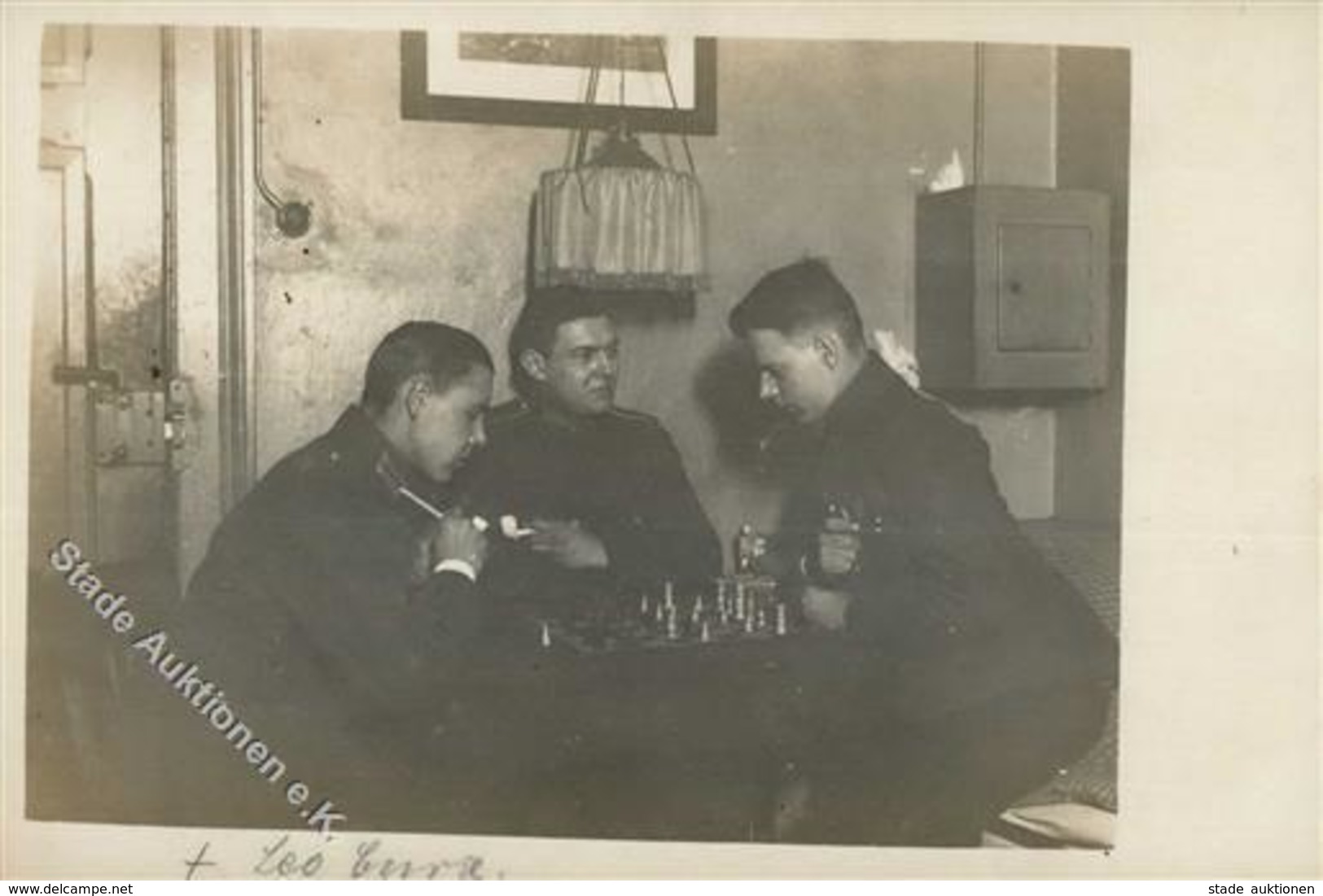 SCHACH - WK I Foto-Ak - Soldaten Beim Schachspiel I - Scacchi
