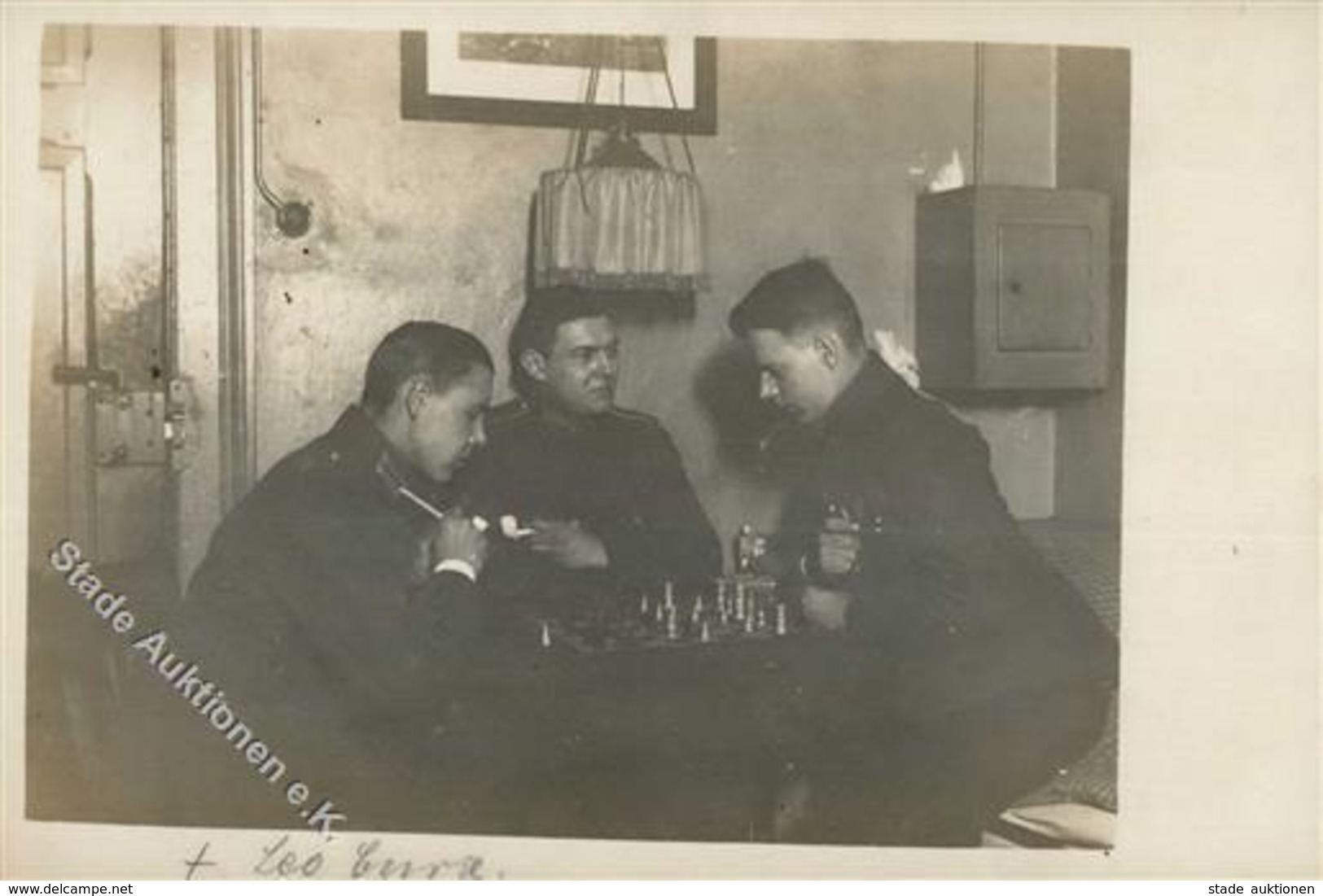 SCHACH - WK I Foto-Ak - Soldaten Beim Schachspiel I - Schach