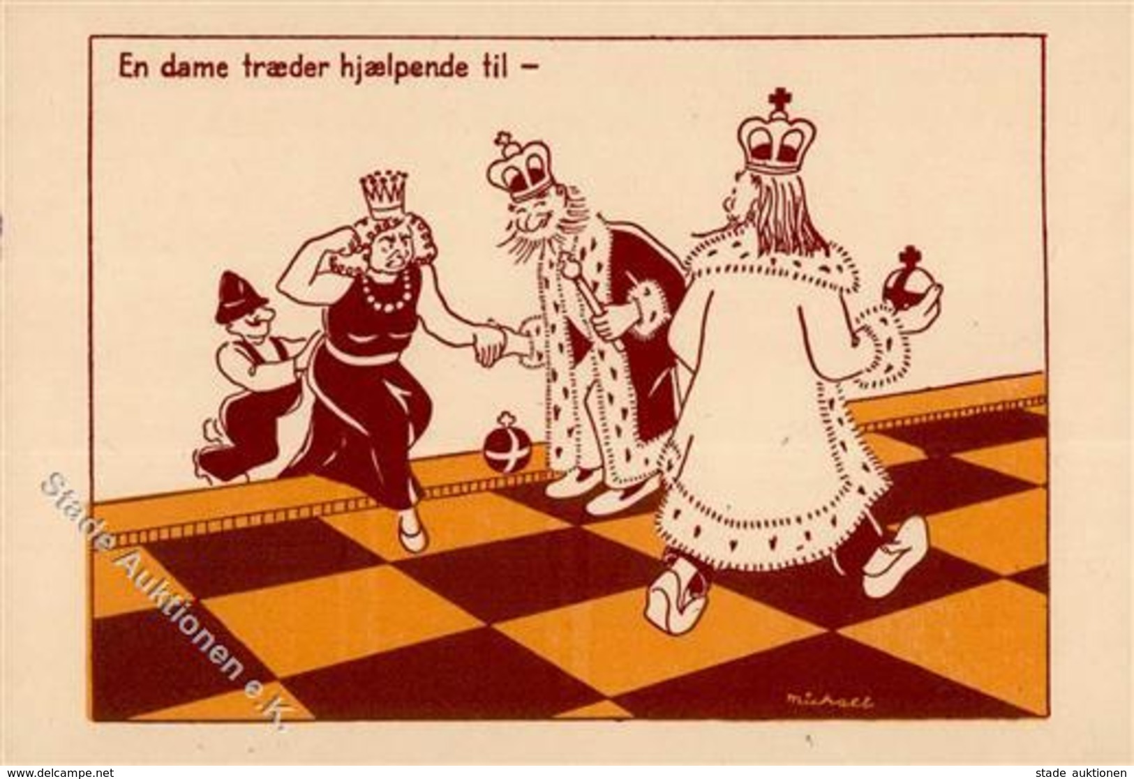 Schach Künstlerkarte I-II - Schach