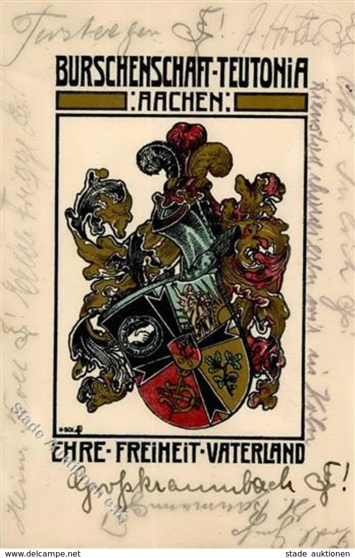 Studentika Aachen Burschenschaft Teutonia I-II - Non Classificati